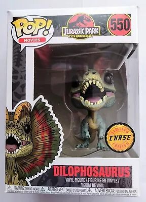 Buy Funko Pop Vinyl Movies Jurassic Park DILOPHOSAURUS Chase Variant #550 • 10£