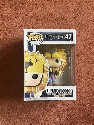 Buy Funko Pop! Movies Harry Potter Luna Lovegood Lion Hat Vaulted Figure #47 • 12£
