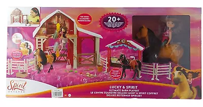 Buy 2020 Dreamworks Spirit Untamed Ultimate Barn Playset With Lucky Doll & Horse • 51.36£