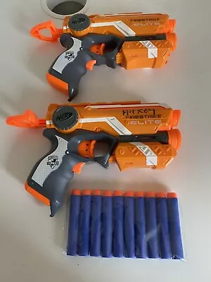 Buy 2 X Nerf Firestrike Elite Guns With 10 Bullets With Laser Sights • 11.99£