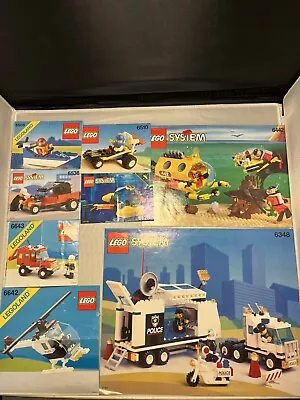 Buy Lego Town Vintage Instruction Manuals X8 • 10£