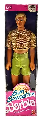 Buy Vintage 1991 Barbie Sun Sensation Swimwear Ken Doll / Mattel 1392, NrfB • 46.23£