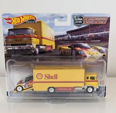 Buy Hot Wheels Premium Team Transport Shell Porsche 962 + Sakura Sprinter - NEW! • 32£