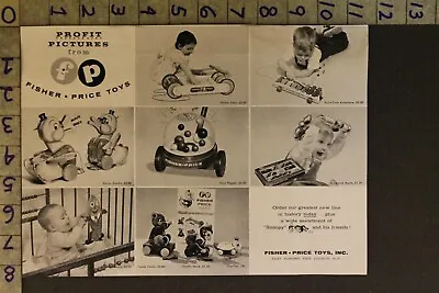 Buy 1957 Toy Ad Fisher Price Timber Xylophone Corn Humpty Teddy Tiny Erie Countyta90 • 27.54£
