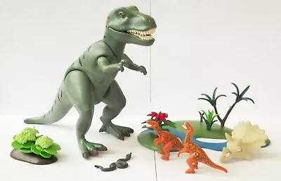 Buy Playmobil - T.Rex Tyrannosaurus Rex W Velociraptors Or Baby Dinosaurs 4171 • 12.99£