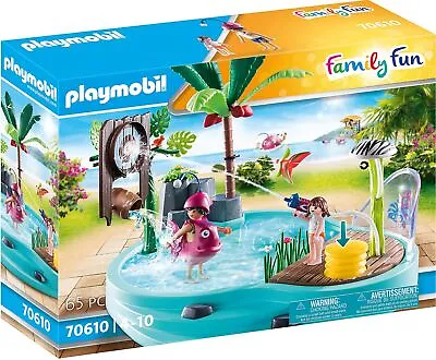 Buy Playmobil 70610 Family Fun Aqua Park Small Pool With Water Sprayer, Ages 4+ • 19.90£