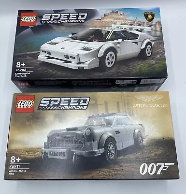 Buy Lego Speed Champions 76911 007 Bond Aston Martin DB5 76908 Lamborghini Countach • 32£