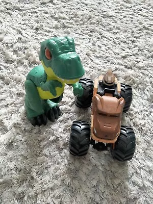 Buy Jurassic Park Jurassic World Toys Hotwheels Monster Truck + Imaginex T Rex Used • 20£