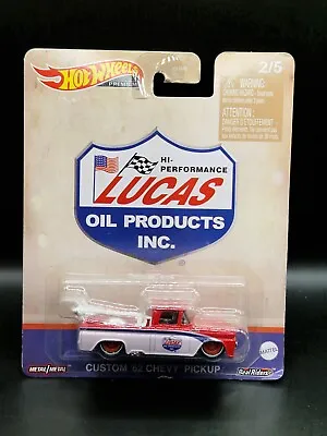 Buy Hot Wheels Premium Real Riders Lucas Oil Custom '62 Chevy Pick Up (B106) • 9.99£