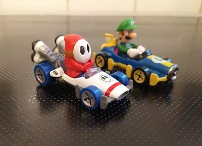 Buy Hot Wheels CARS - Mario Kart SHY GUY B-DASHER & LUIGI MACH 8 DIE-CAST • 14.99£