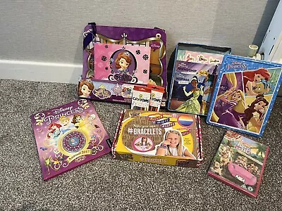 Buy Girls Gift Bundle - Bracelet Set / Colouring Sets Disney Princess/ Barbie Dvd  • 3.99£