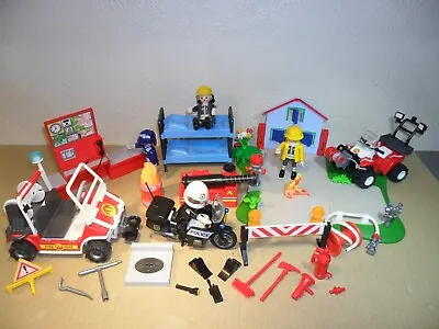Buy PLAYMOBIL FIRE FIGHTING SET (Fire Engine Cars,Figures,Accessories) • 11.49£