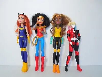 Buy 4 DC Superhero Comic Girl Dolls 12  Harley Quinn Batgirl Wonder Woman Bumble Bee • 14.99£