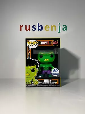 Buy Funko Pop! Marvel Blacklight Avengers The Incredible Hulk Funko Exclusive #822 • 16.99£