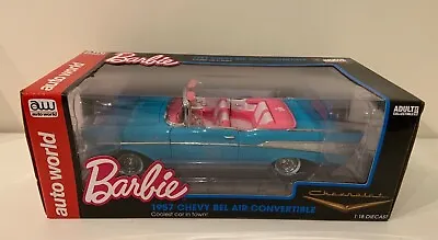 Buy AutoWorld Chevrolet Bel Air 1957 Barbie Convertible 1/18 Diecast Car AWSS13 • 125£