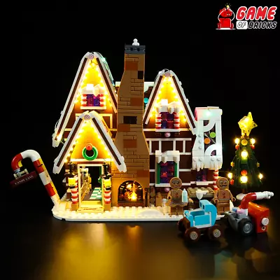 Buy LED Light Kit For Gingerbread House - Compatible With LEGO® 10267 Set (Remote) • 53.94£