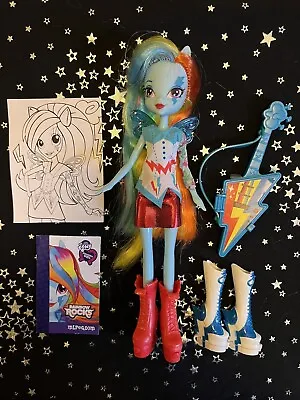 Buy My Little Pony Equestria Girls Rainbow Rocks Stamp Set Rainbow Dash Doll • 15£