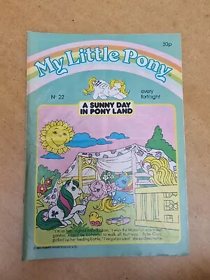 Buy Vintage UK My Little Pony G1 Comic Magazine Hasbro 1986 Issue No 22 • 2.49£