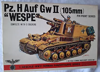 Buy Bandai 1:48th Scale German Pz. H Auf Gw (105mm) Wespe Pin Point Series Unstarted • 44.99£
