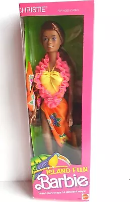 Buy NRFB - Island Fun AA Barbie CHRISTIE #4092, NIB - 1987 • 118.19£