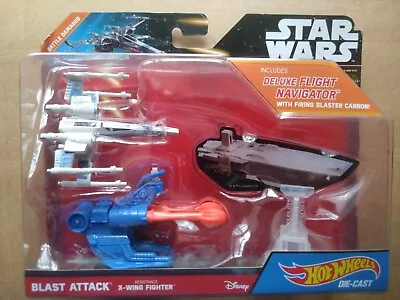 Buy Star Wars Hot Wheels Blast Attack X Wing Fighter • 5.99£