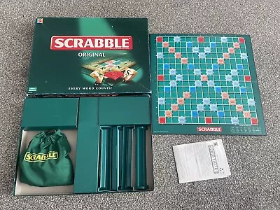 Buy SCRABBLE Original Vintage Game By Mattel 1999 Edition 100% Complete With Bag • 5.50£