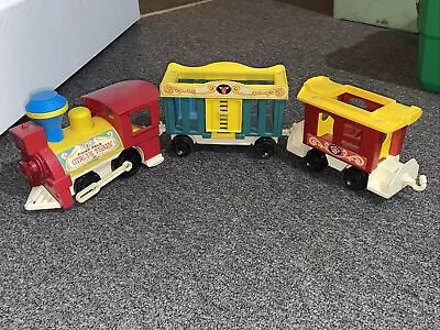Buy Vintage 1973 Fisher Price Circus Train 3Piece Toy Set • 15.99£
