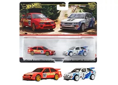 Buy Hot Wheels 2 Pack '87 Ford Sierra Cosworth And '93 Ford Escort Rs Cosworth Hrr73 • 32.99£