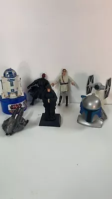 Buy Hasbro Star Wars Figure Set Boba Fett Helmet | R2D2 | Darth Maul | Obi | Palpati • 39.99£