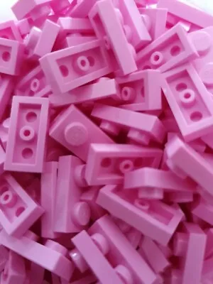 Buy Lego 25 Pack X Plate Flat 1x2 2x1 Pink  / Light Pink 3023 New • 3£