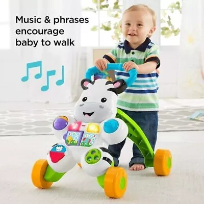 Buy Fisher-Price Learn With Me Zebra Walker UK English Edition Musical Infant Walker • 39.49£