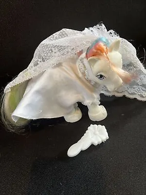 Buy My Little Pony Rainbow Pony Wedding Bells With Confetti G1 1983 Year 3 Hasbro • 20£