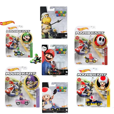 Buy Hot Wheels Mario Kart Collectible Diecast Character Cars Figures Brand New 2023 • 7.99£