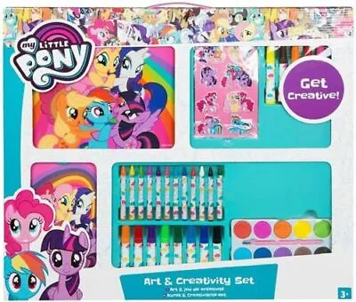 Buy Large 63 Pieces My Little Pony Art & Creativity Set Markers Stickers Xmas Gift • 4.99£