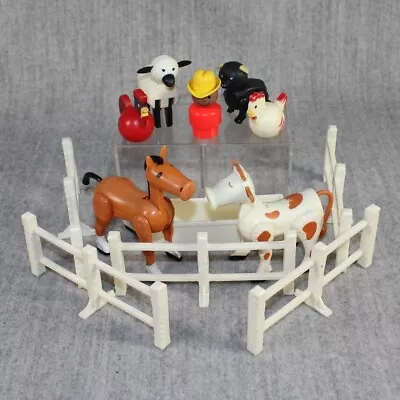 Buy FISHER PRICE Little People Vintage Farmer Farm Animals 1970s Toy Mixed Lot • 25.64£