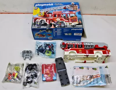 Buy Playmobil Fire Engine With Ladder And Lights And Sounds Kids Toy 5 Years+MISSING • 43.99£