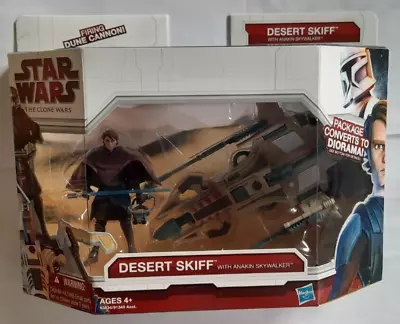 Buy Star Wars Clone Wars Desert Skiff + Anakin Skywalker Figure Diorama Package New • 39.99£