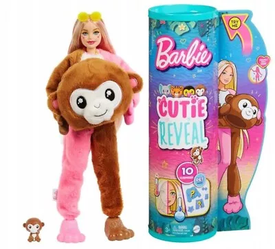 Buy Barbie Cutie Reveal Jungle Doll Monkey HKR01 Mattel • 62.53£