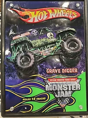 Buy Hot Wheels Grave Digger Monster Jam 3D Carrying Case Storage Holds 15 Trucks • 22.72£