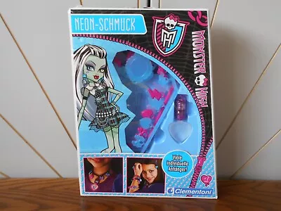 Buy NEON JEWELLERY Make Your Own Toy Accessory Kit MONSTER HIGH Clementoni SCHMUCK • 9.99£