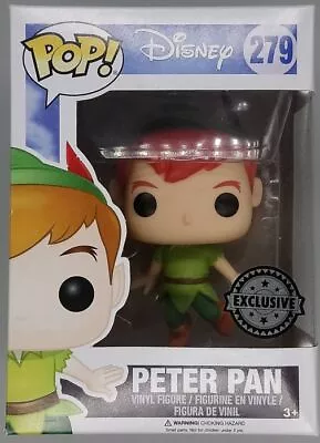 Buy Funko POP #279 Peter Pan (Flying) Disney Peter Pan Damaged Box Rare +Protector • 21.74£