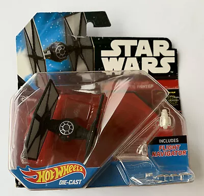 Buy Hot Wheels Star Wars First Order TIE Fighter Starship Vehicle Toy DJJ61 2015 • 1.99£