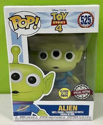 Buy ⭐️ ALIEN 525 Toy Story 4 ⭐️ Funko Pop Figure ⭐️ BRAND NEW ⭐️GLOWS IN THE DARK⭐️ • 24£