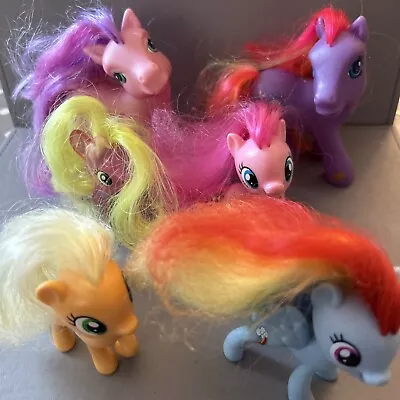 Buy My Little Pony Bundle X6- Skywishes Applejack Flower Rainbow Dash Round Pinkie • 5£