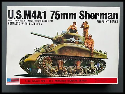Buy Bandai U.S. M4A1 75mm Sherman 1:48 Model Kit • 54.95£