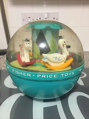 Buy VINTAGE FISHER PRICE TOYS Roly Poly Chime Ball 1972 - Rocking Horses & Swans • 5.99£