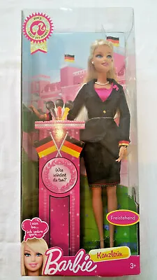Buy Mattel BDD64 BARBIE I Can Be CHANCELLOR I Would Like To Be Original Packaging New Mib Mega Rare 2012 • 78.04£