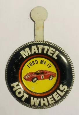 Buy HOT WHEELS Redline : Ford Mk IV - Tin Badge : Original Vintage (ref15) • 0.99£