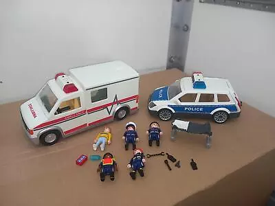 Buy Playmobil Police Car & Ambulance Both With Sound & Lights Used / Clearance • 20.95£