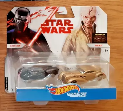 Buy Hot Wheels Star Wars The Last Jedi 2 Pack Character Cars - Kylo Ren & Snoke New • 15£